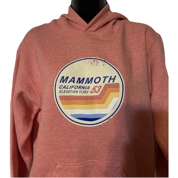Tops - Mammoth California Hooded Sweatshirt Girls  XL Pink Highcamp Outfitters EUC